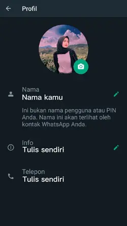 Profil Wa keren 