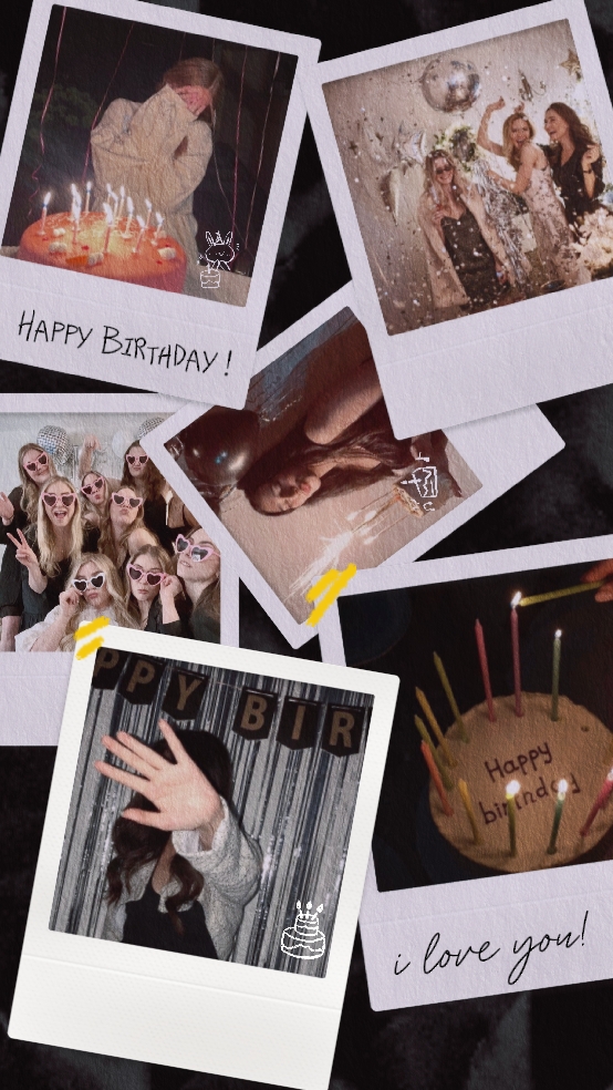 polaroid birthday