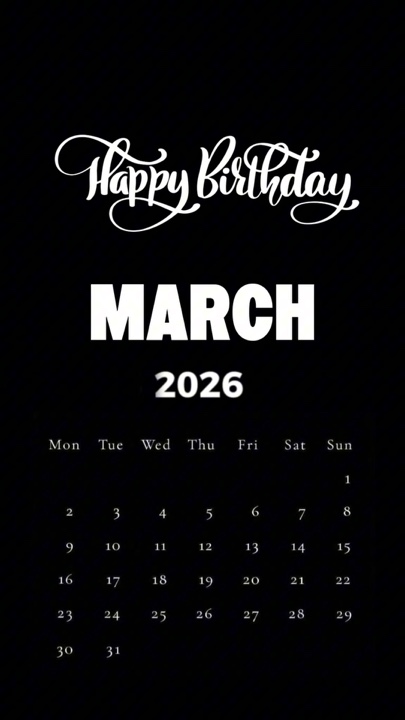 ULANG TAHUN MARET