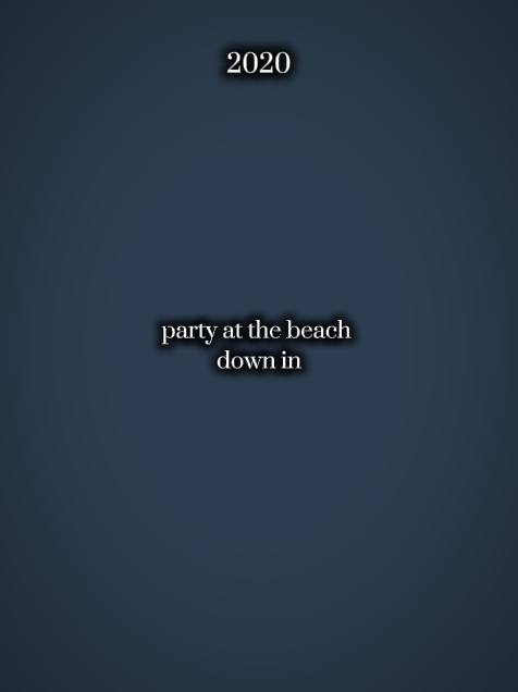 party at the beach 
