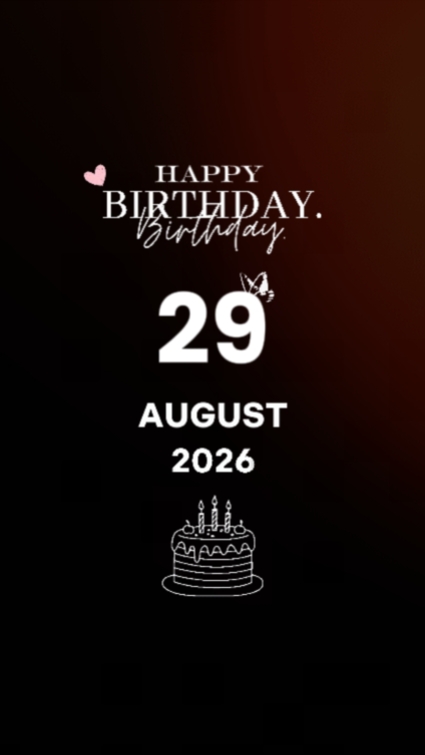 Birthday 29 august 