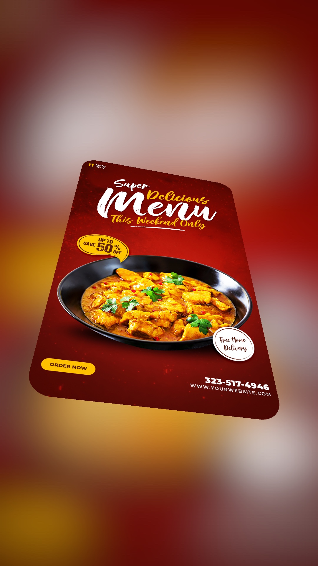 Poster Menu Baru Makanan