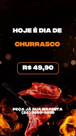 Hoje e dia churrasco
