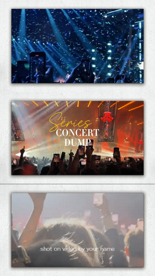 Volcado de conciertos