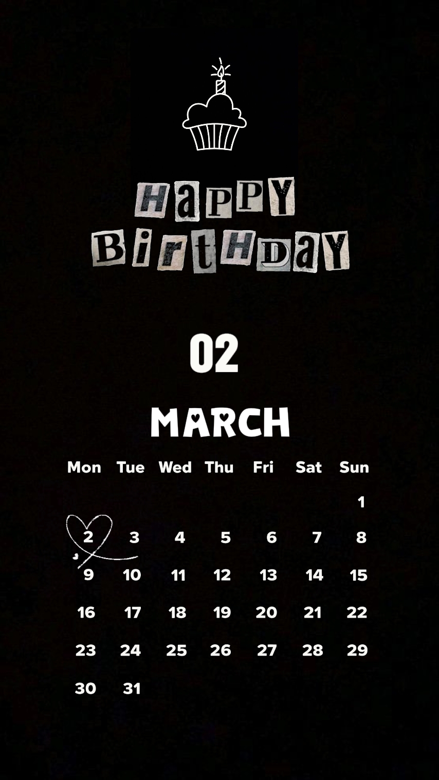 Selamat ulang tahun 02 MARET