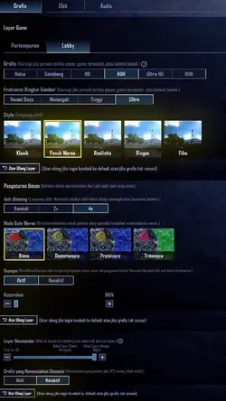 SETINGAN GRAFIK PUBG