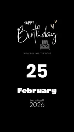 HBD 25 FEBRUARY 2026