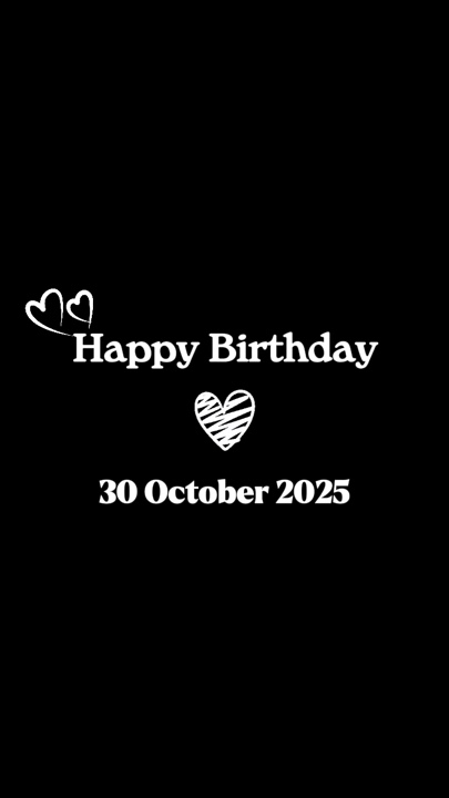 Hbd 30 de outubro