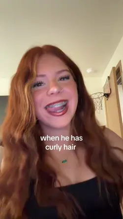 When he has curls