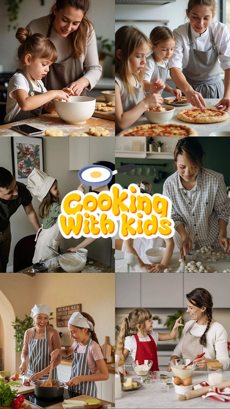 Memasak bersama anak-anak