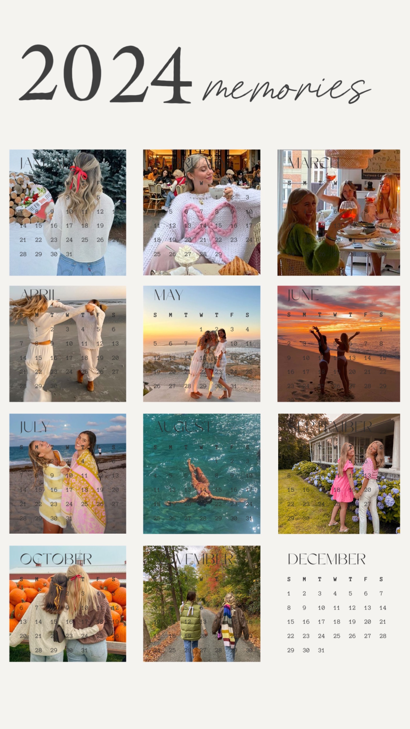 2024 calendar recap