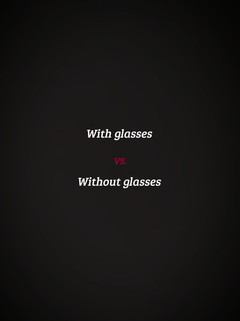 mit Brille & w / out