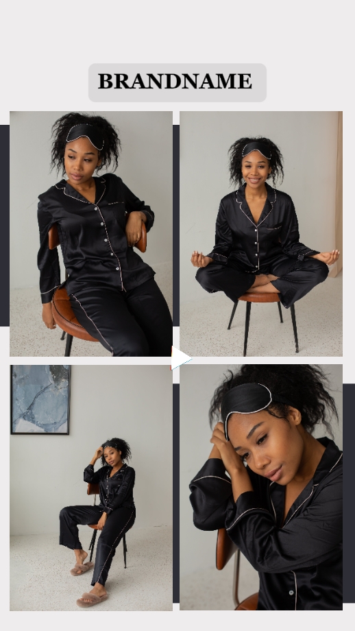 Bagong Koleksyon Black Elegant Product Display TikTok Style