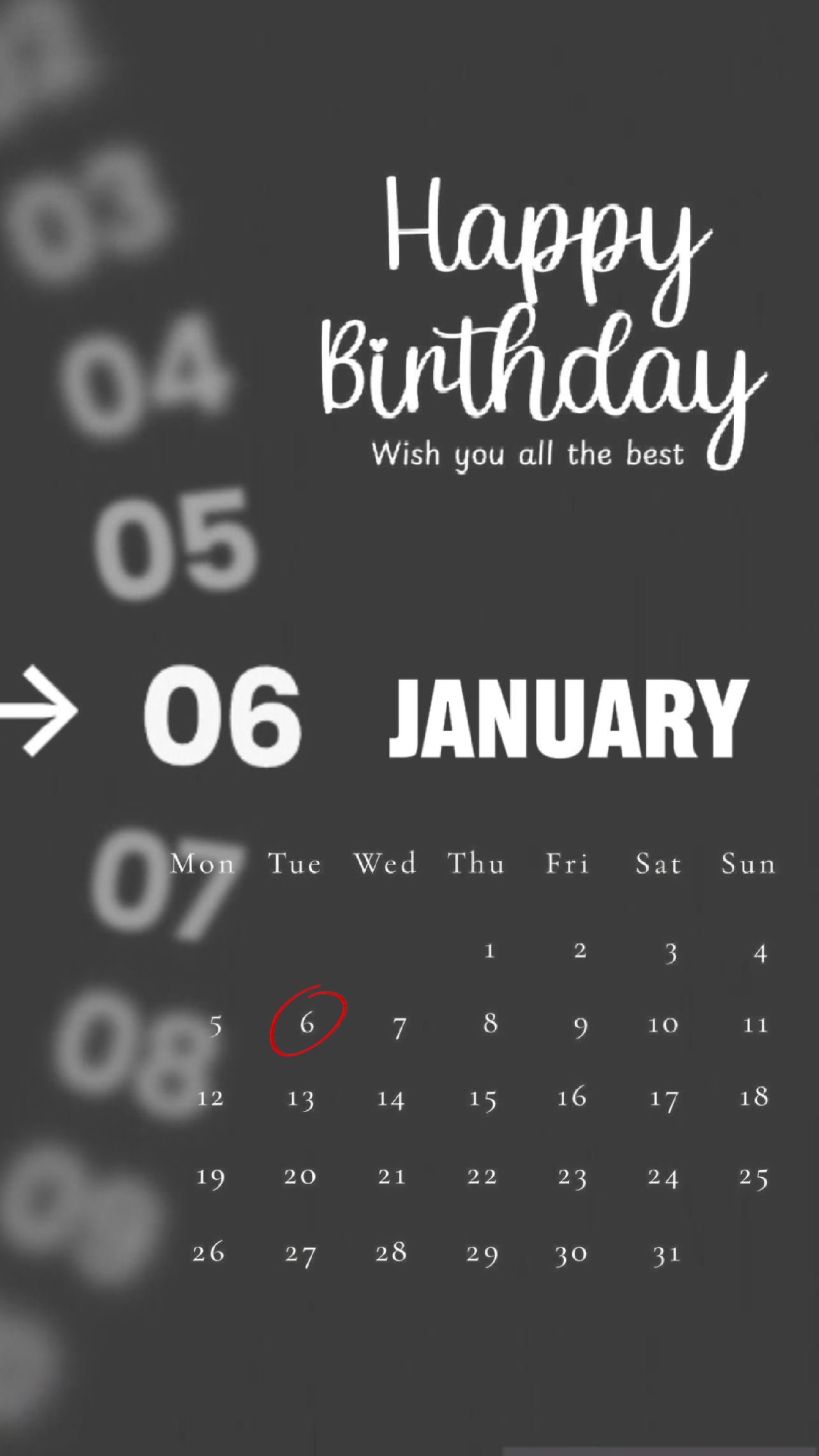 HBD 06 1월