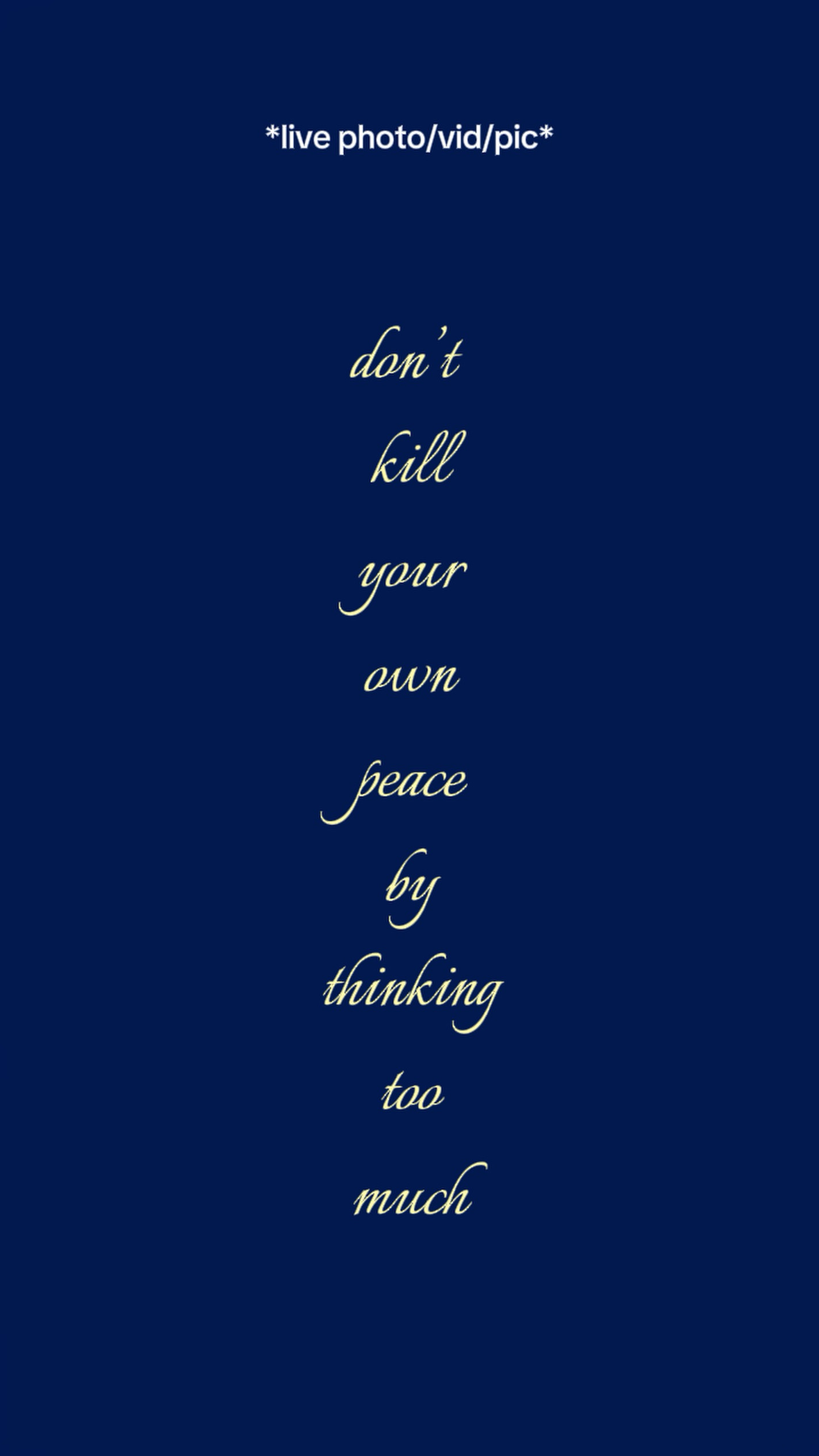 Dontkillyourownpeace
