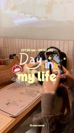 Day in my life intro