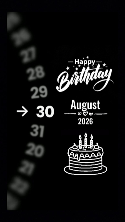 Modelo de aniversário