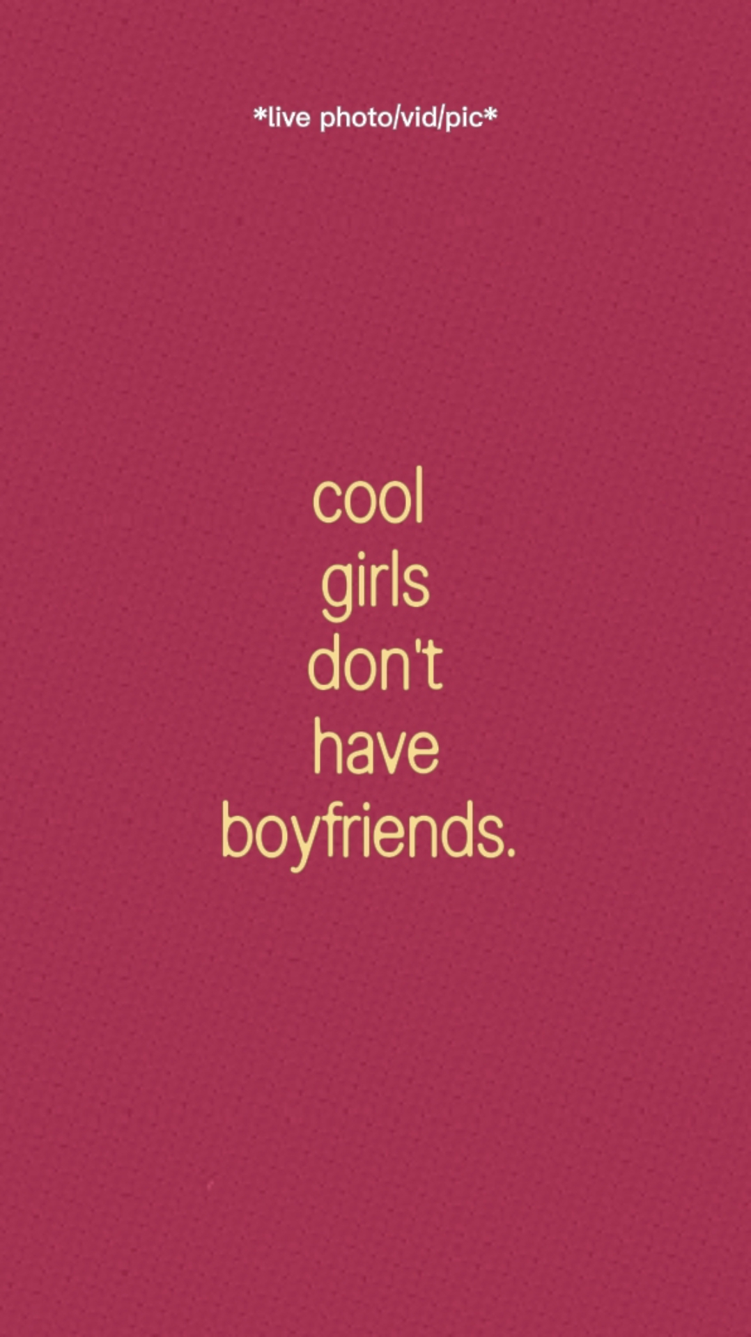 Cool Girls. 