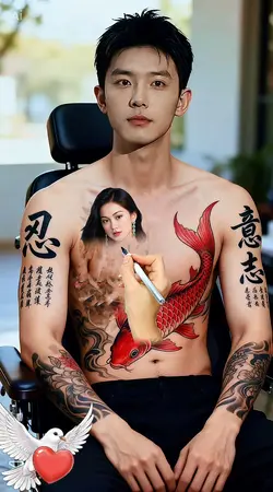 Hình xăm của anh 