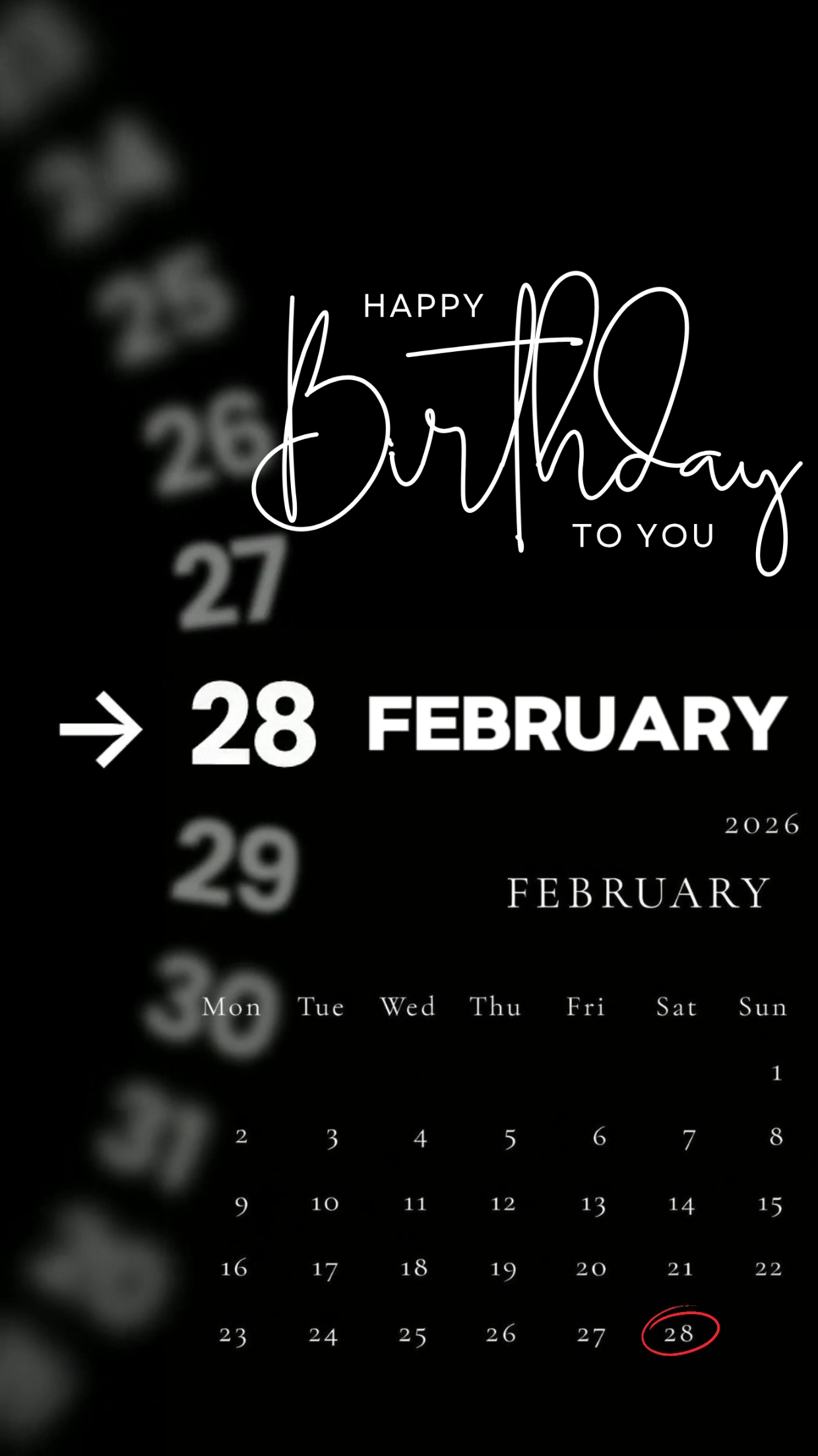 FEBRUARI ULANG TAHUN 28
