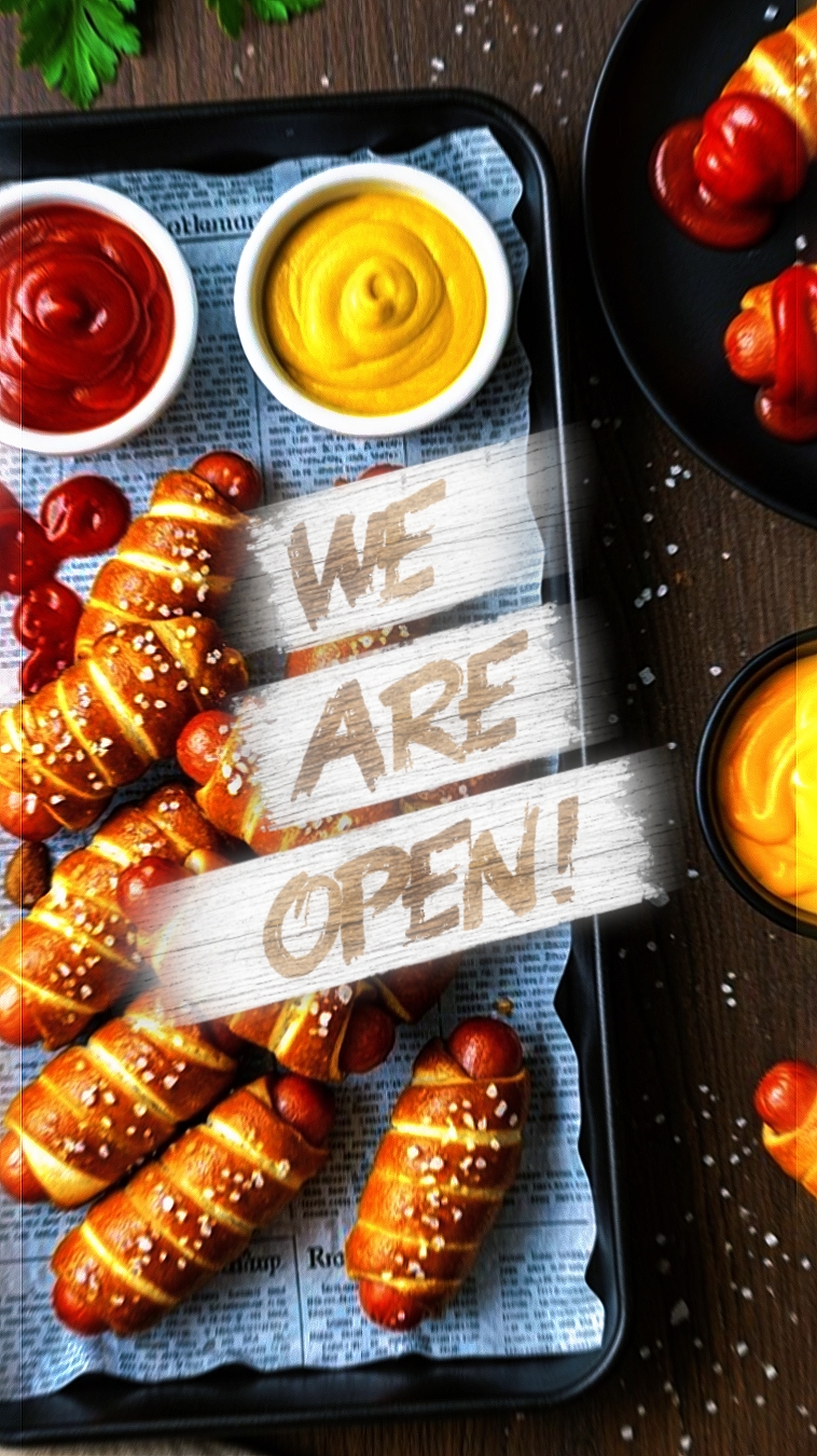 Estamos abiertos | comida