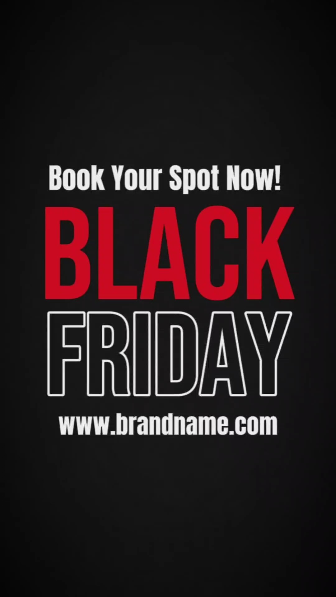 Typography Black Friday Sports Event Promo  Ads