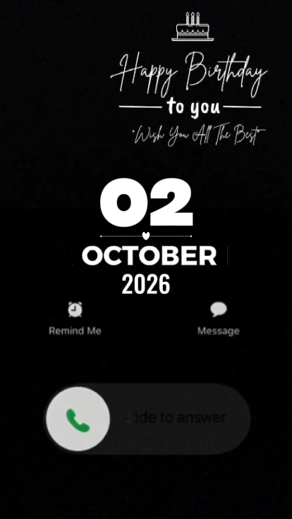 BIRTDHAY 02 OCTOBER 