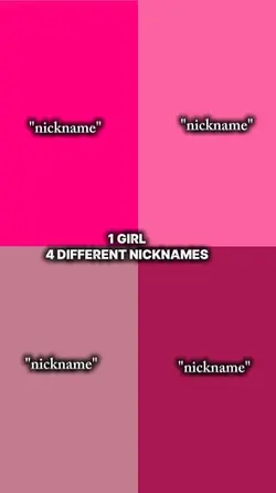 4different nicknames