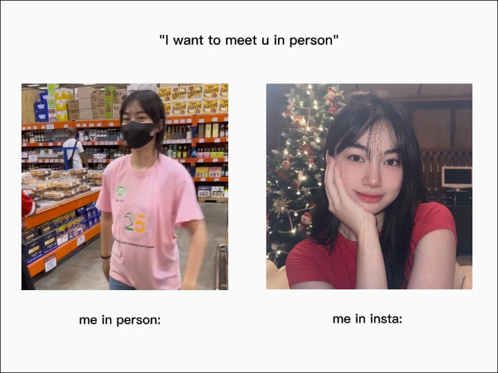 Instagram kumpara sa katotohanan
