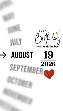 Birthday 19 august