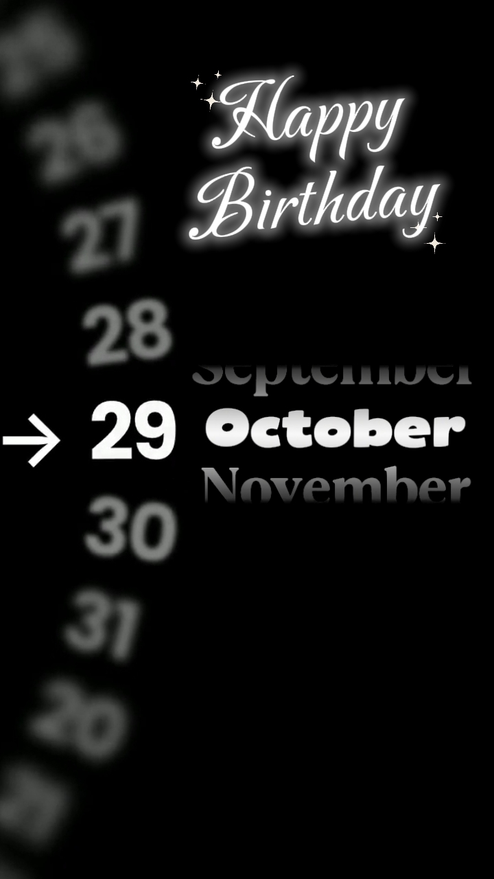 HBD 29 OCTOBRE