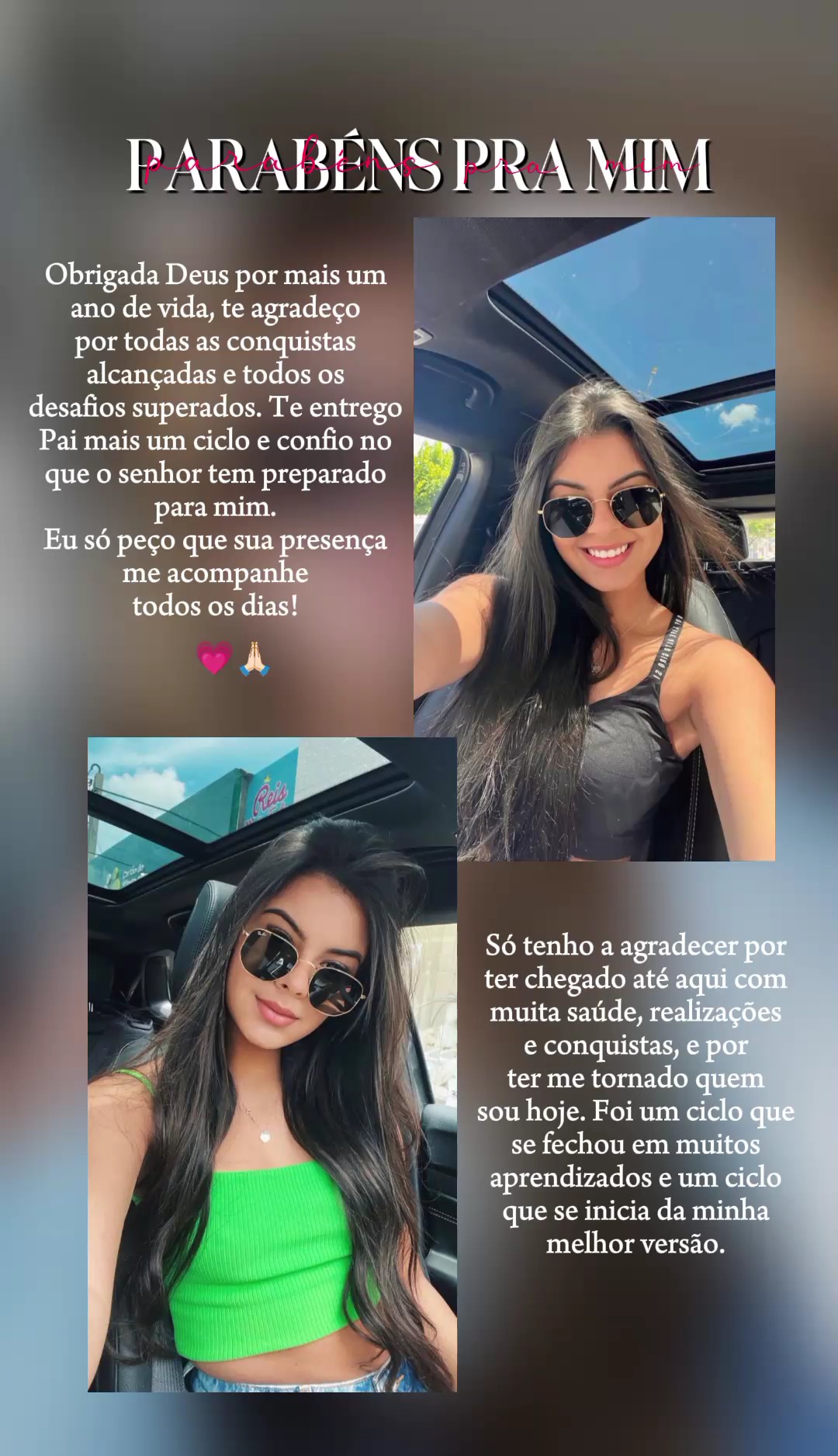 parabéns pra mim 