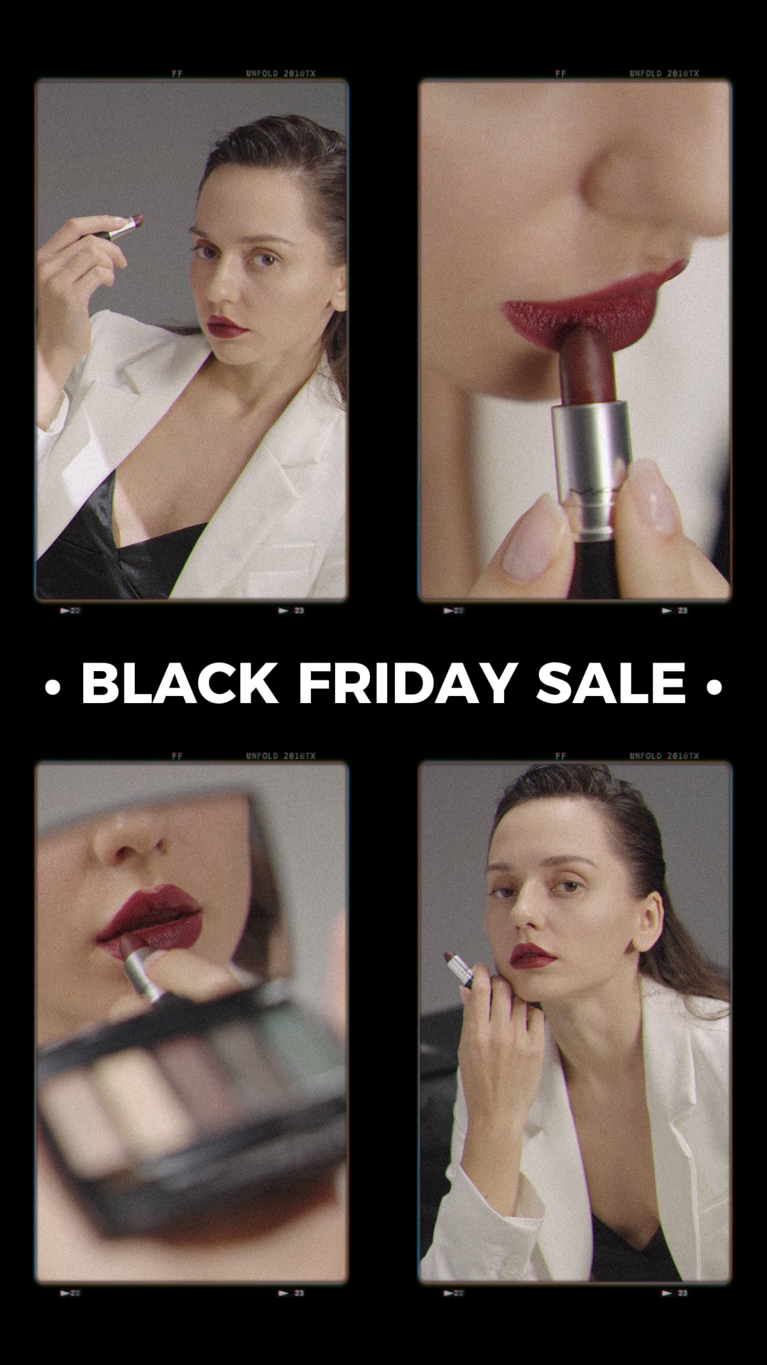 Exhibición de productos de la industria de la belleza en estilo TikTok