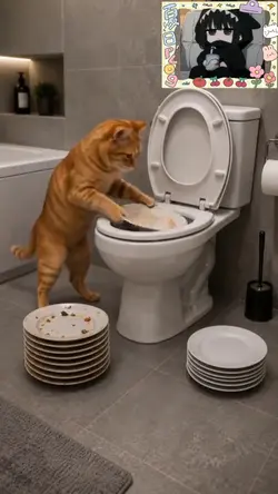 お手伝い猫？