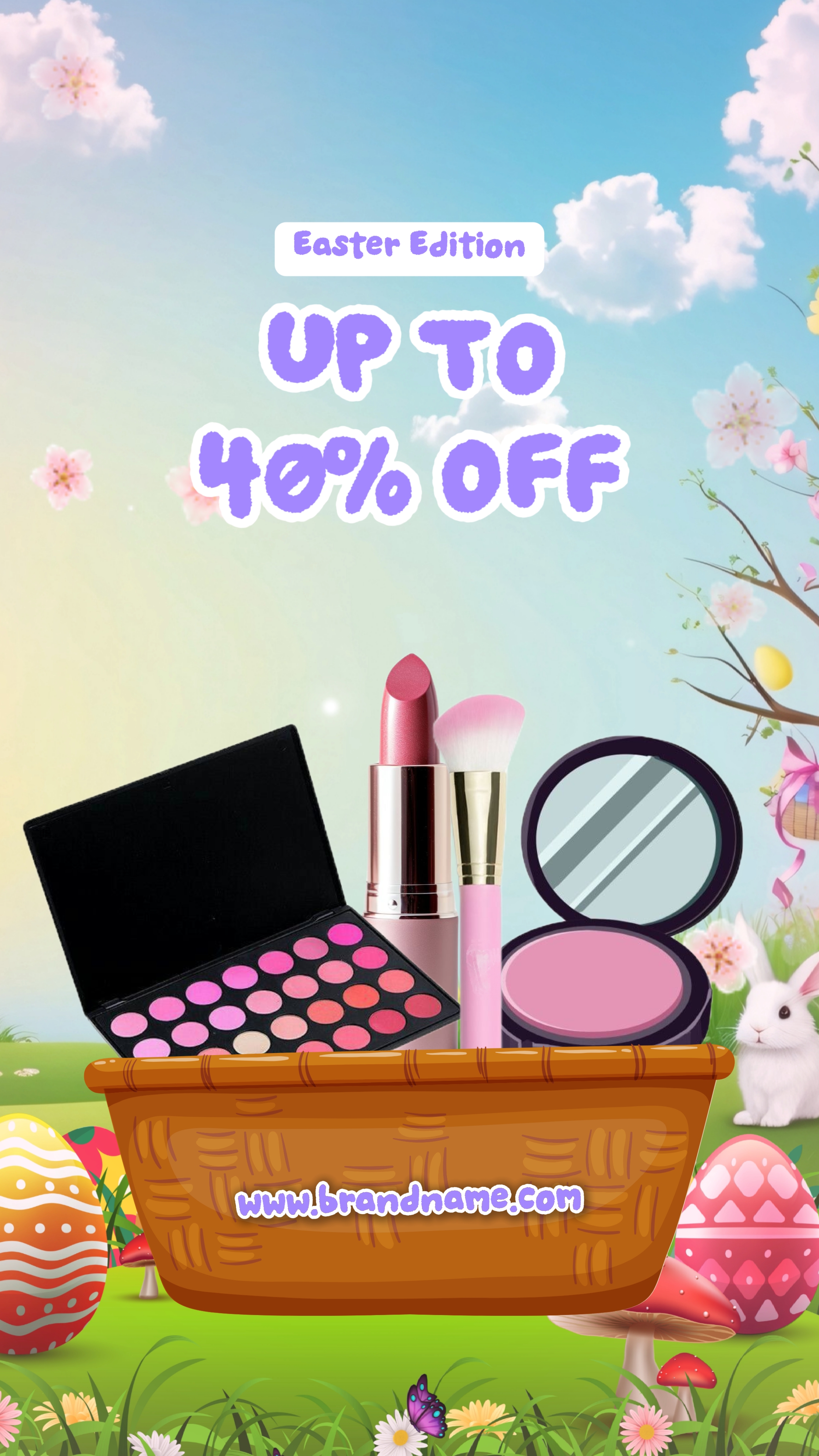 Promoção De Maquiagem De Páscoa
