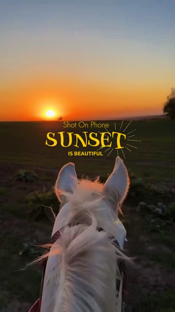 Der Sonnenuntergang ist wunderschön