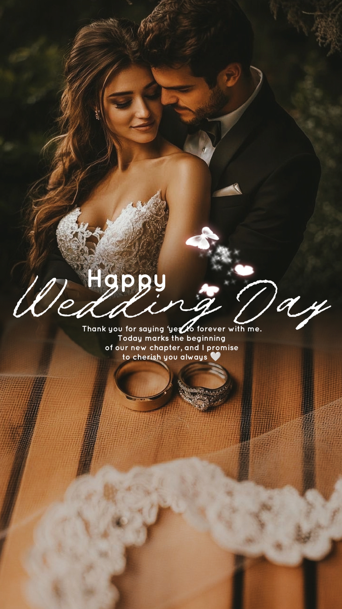 Feliz dia do casamento
