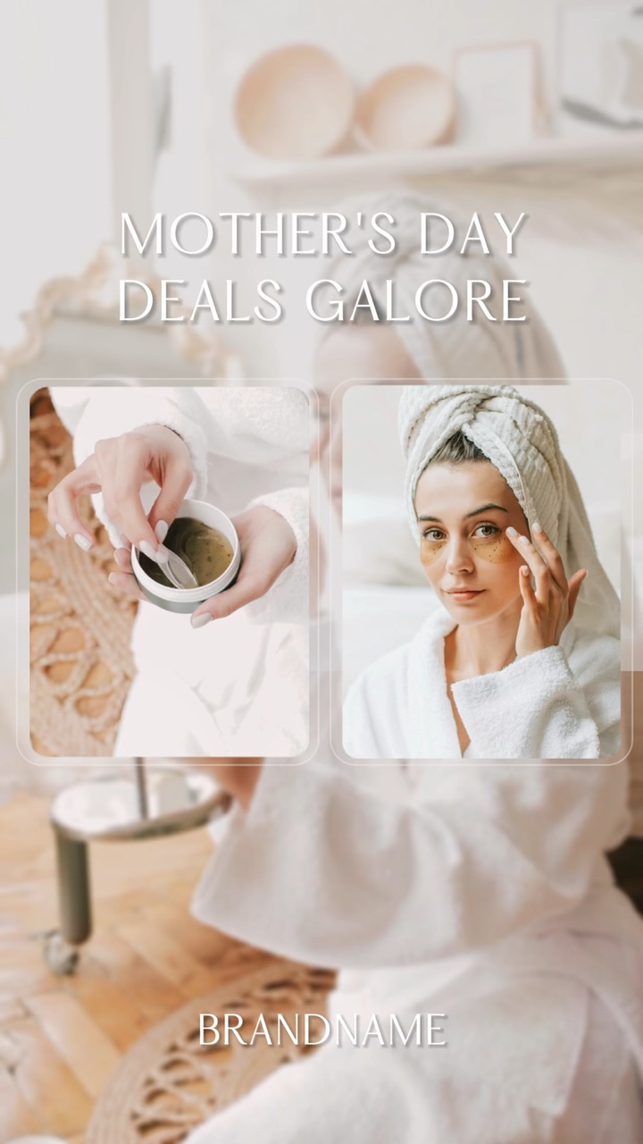Industria De La Belleza Del Día De La Madre En Estilo Elegante Y Minimalista