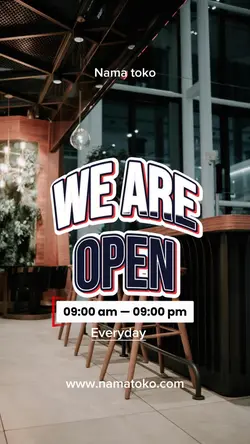 We are open