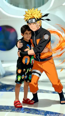 Abraçando Naruto