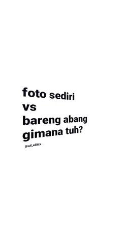 Sendiri vs breng abg