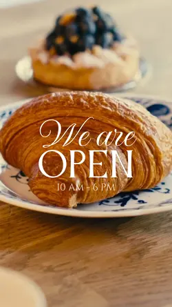 Bakery we're open 
