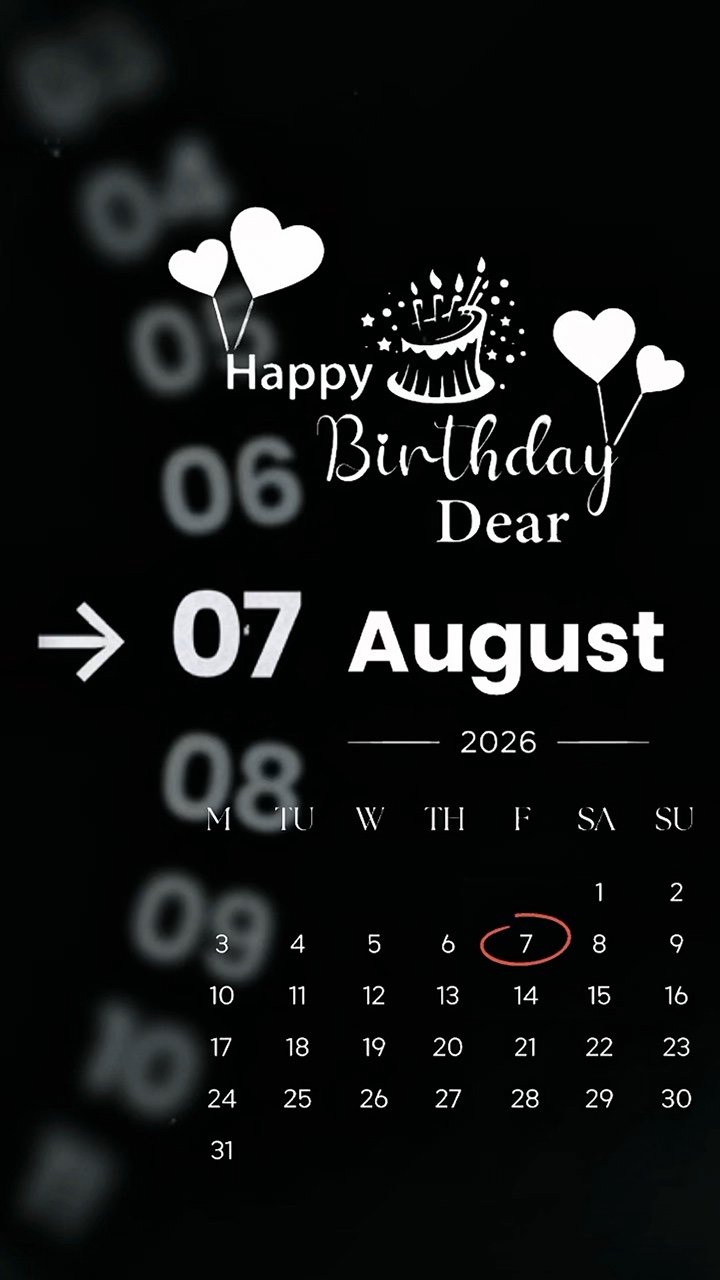FELIZ ANIVERSÁRIO 7 DE AGOSTO