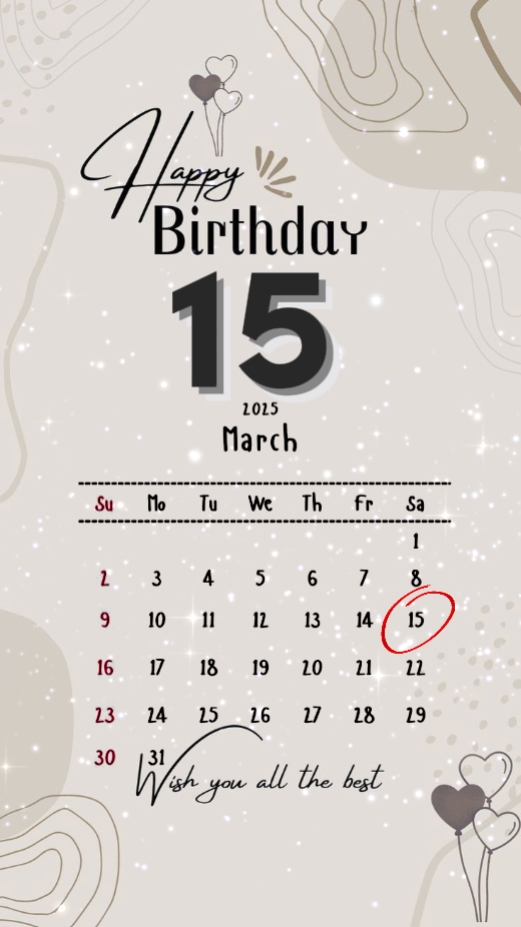 hbd 15 mars 2025