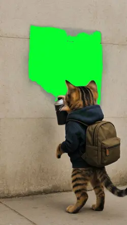 tagging cat