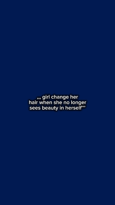 girl change her hair
