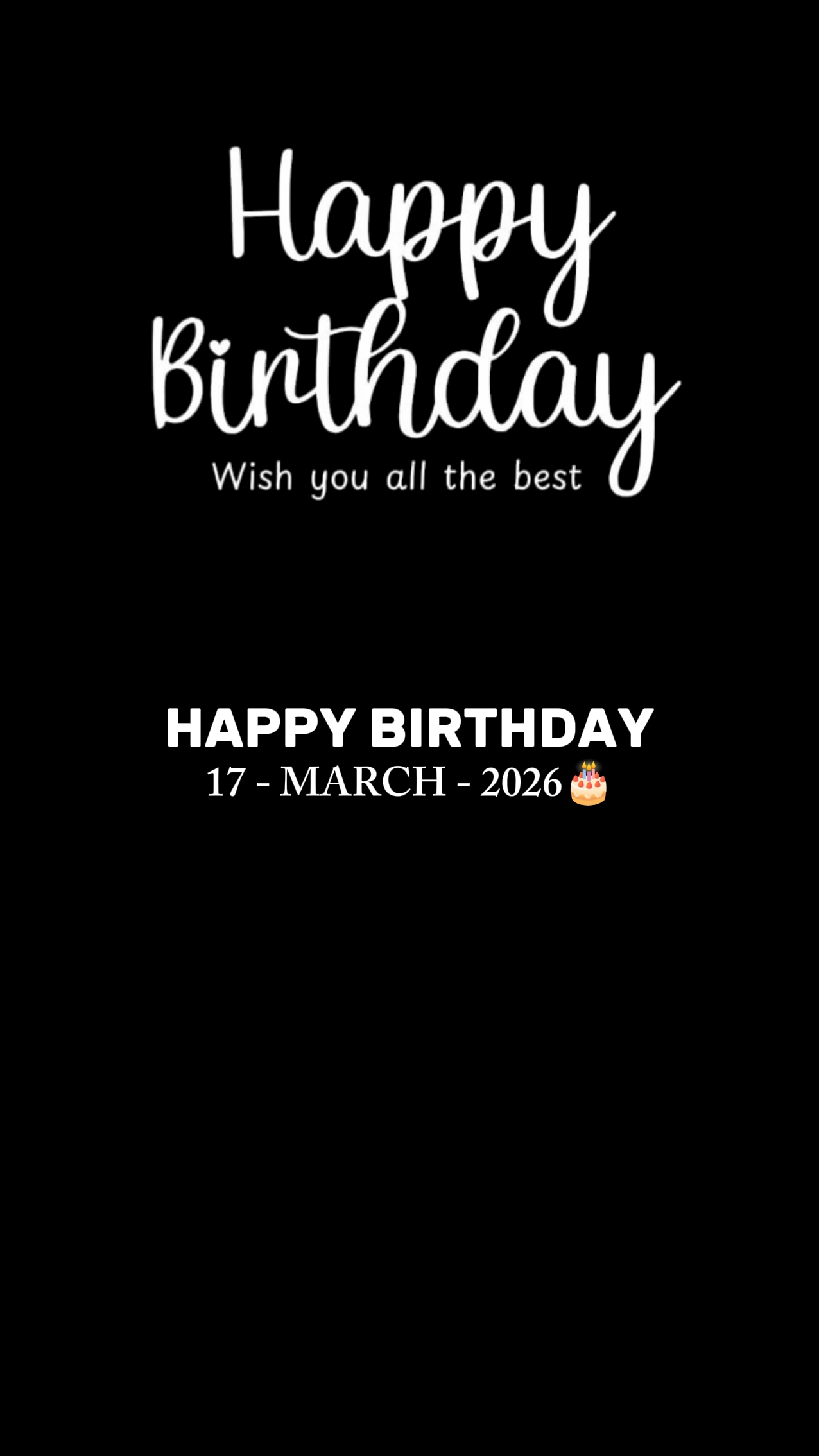 BRITHDAY 17 MARCH