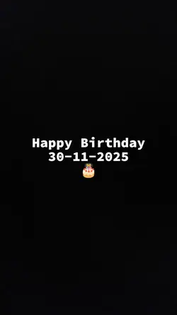 HBD 30 NOVEMBER