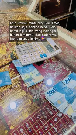 belikan istrimu emas
