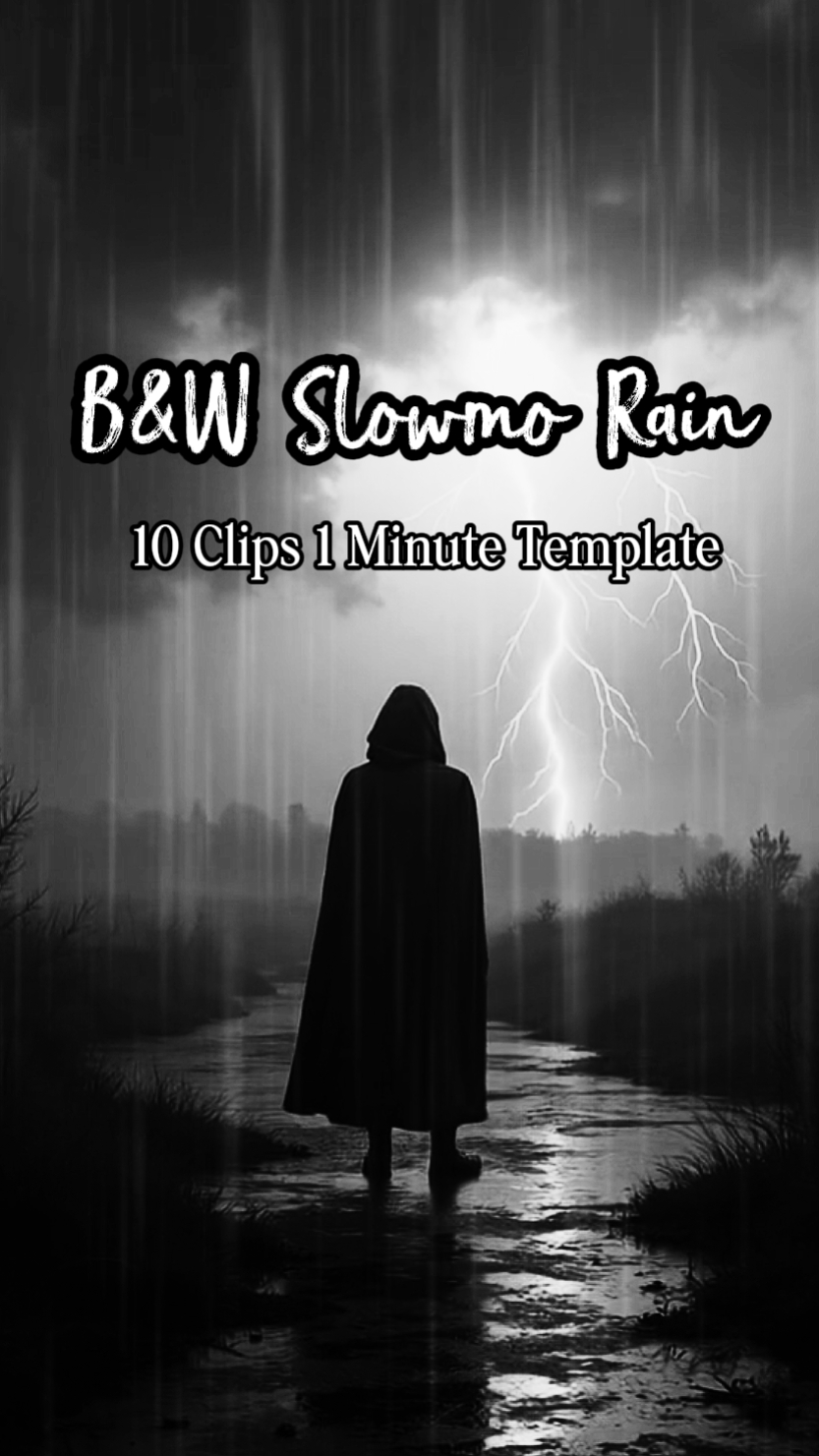 B & W Slowmo Rain 